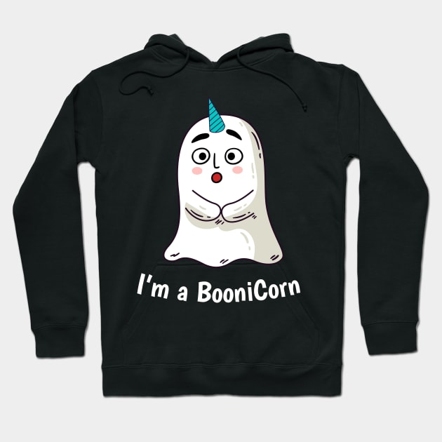 Funny Halloween: Relaxed Boonicorn Unicorn Ghost Hoodie by heidiki.png